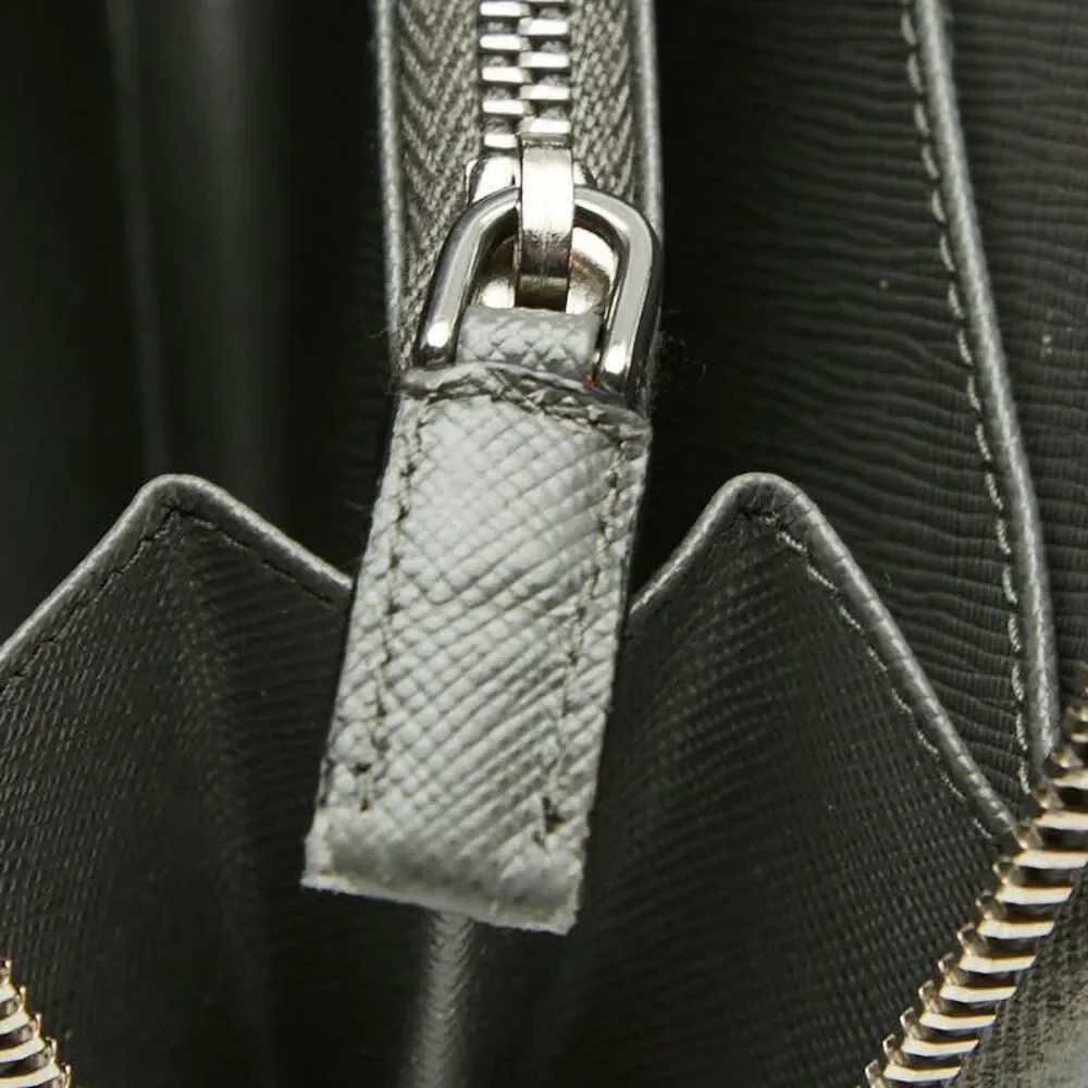 Prada Saffiano Zip Long Wallet
